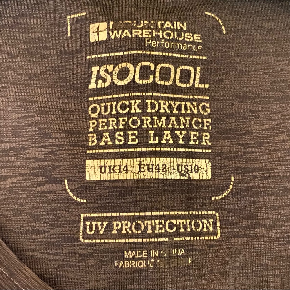 Mountain Warehouse Base Layer Gray Isocool Quick … - image 4
